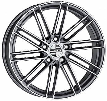 Диск MAK Leipzig-D 10х21 5х130 ET50 71,6 Gun Met-Mirror Face 00031449