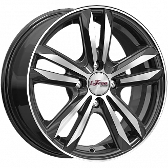 Диск iFree Маскот (KC870-12) 6x15 4x100 ET50 DIA 60,1 Блэк джек
