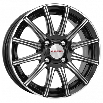 Диск K&K Сиеста 5x13 4x98 ET38 DIA 58,5 Алмаз черный